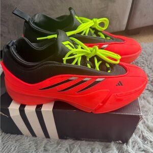 Adidas DAME 9 Basketball sneakers in Solar Red and Black Size 8 Men